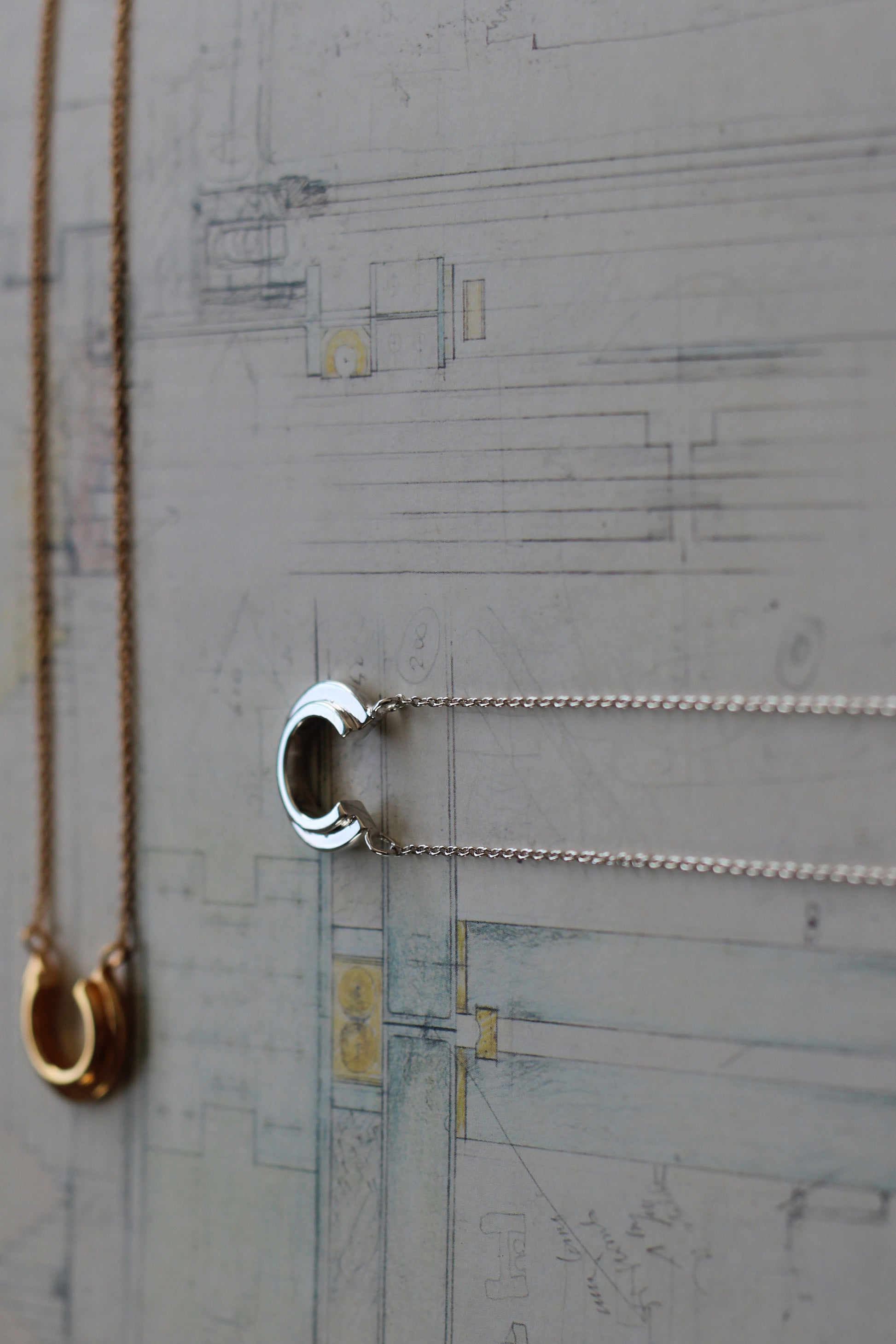 Mini Stepped Necklace - Silver image 2
