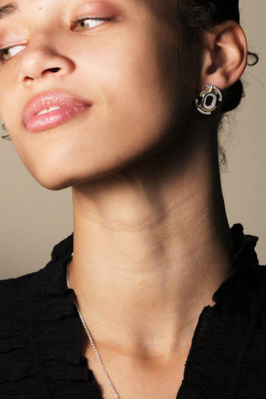 Gaia Studs - Silver & Gold image 1