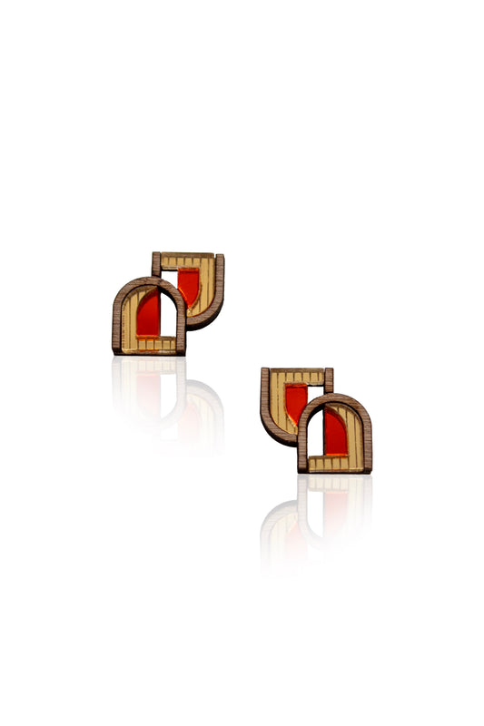 Arch Window Stud - Orange image 0