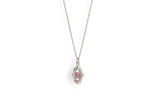 Mayan Necklace  - Pink Topaz image 0