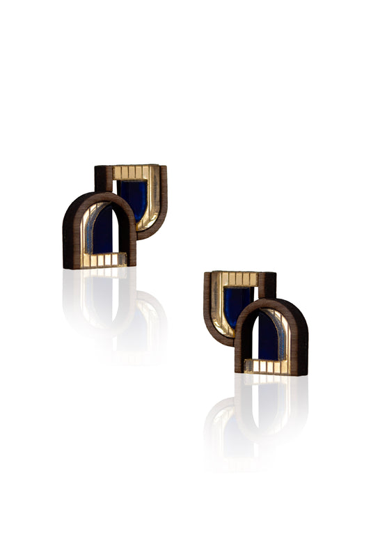 Arch Window Stud - Navy image 0