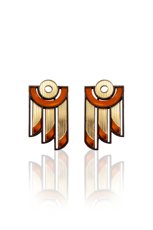Balcony Earrings - Orange image 0