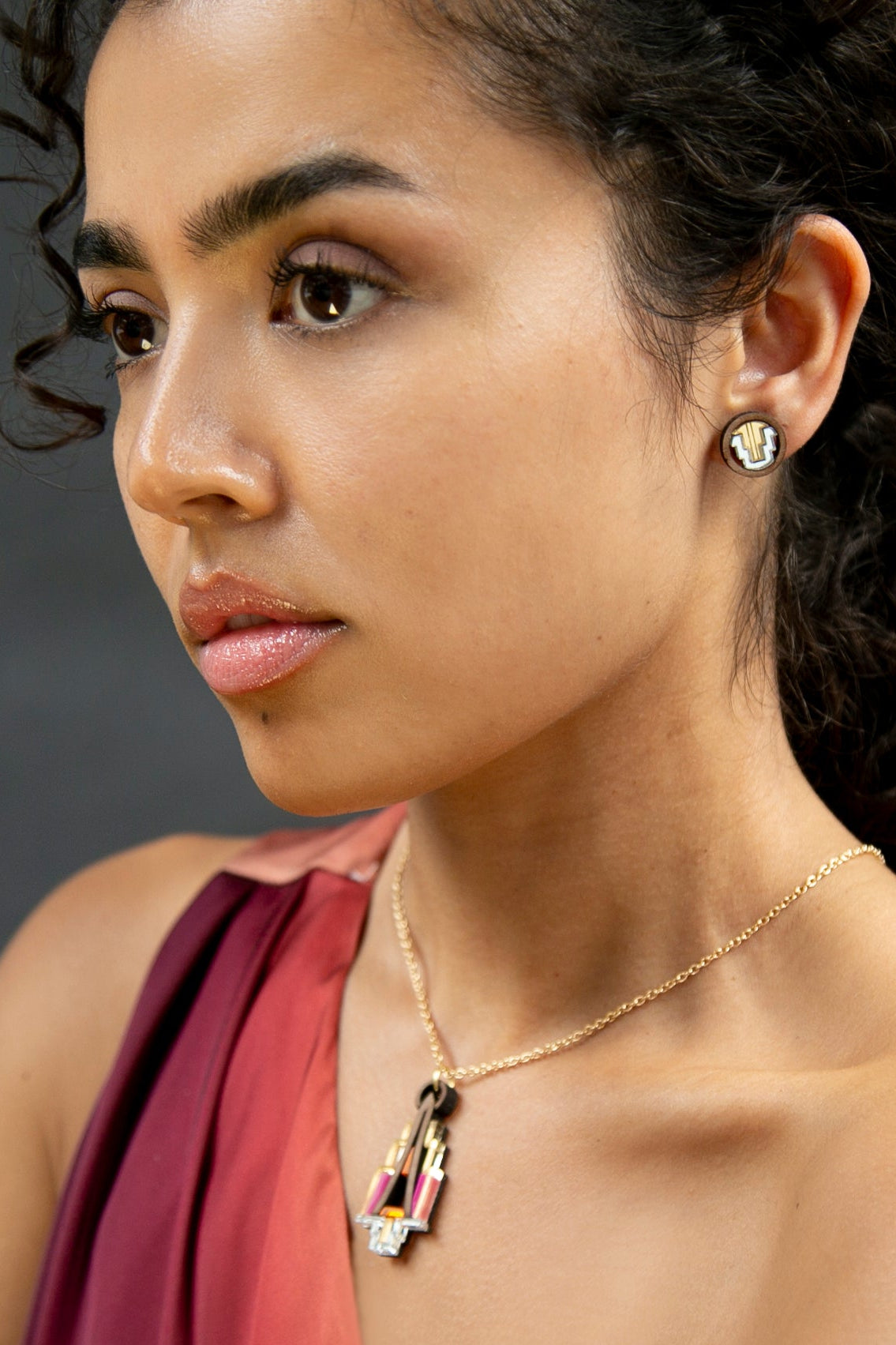 Litza Stud - Gold image 3