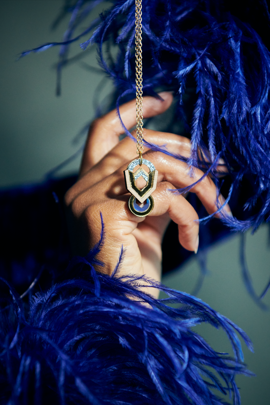Mawu Necklace - Indigo image 1