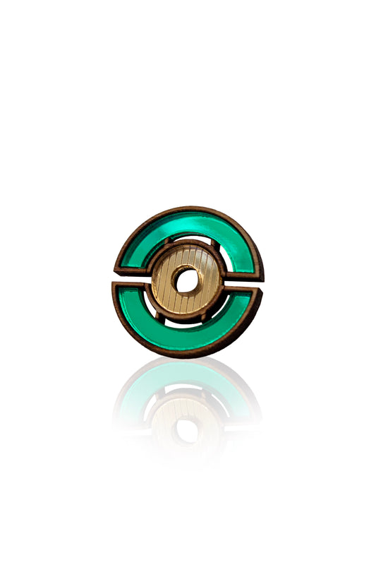 Barbican Brooch - Green image 0