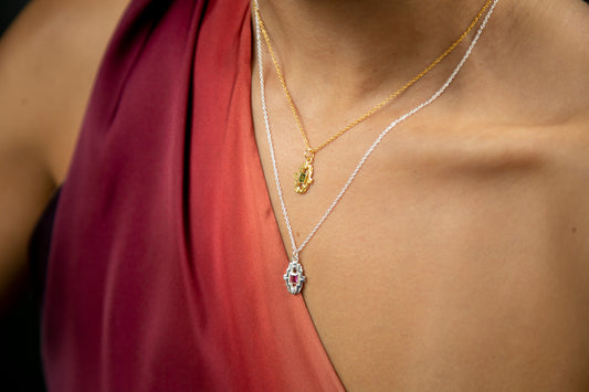 Mayan Necklace  - Green Tourmaline image 1