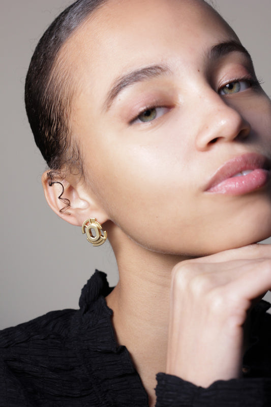 Gaia Studs - Gold image 2