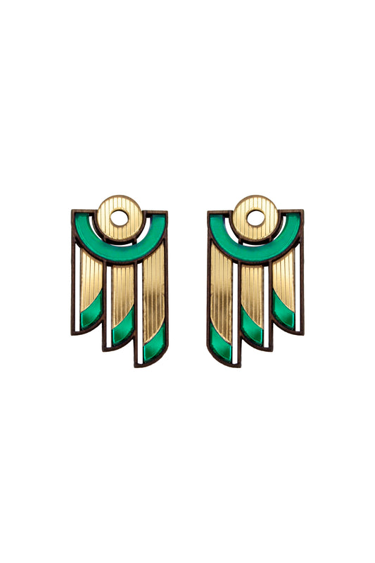 Balcony Earrings - Green