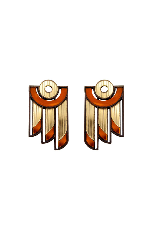 Balcony Earrings - Orange