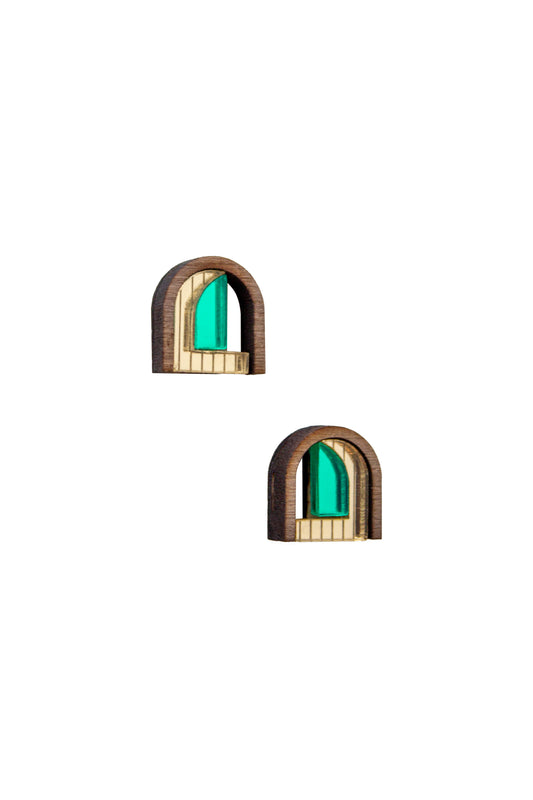 Mini Window Stud - Green